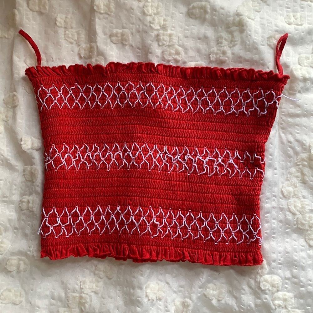 Garage Red crop top